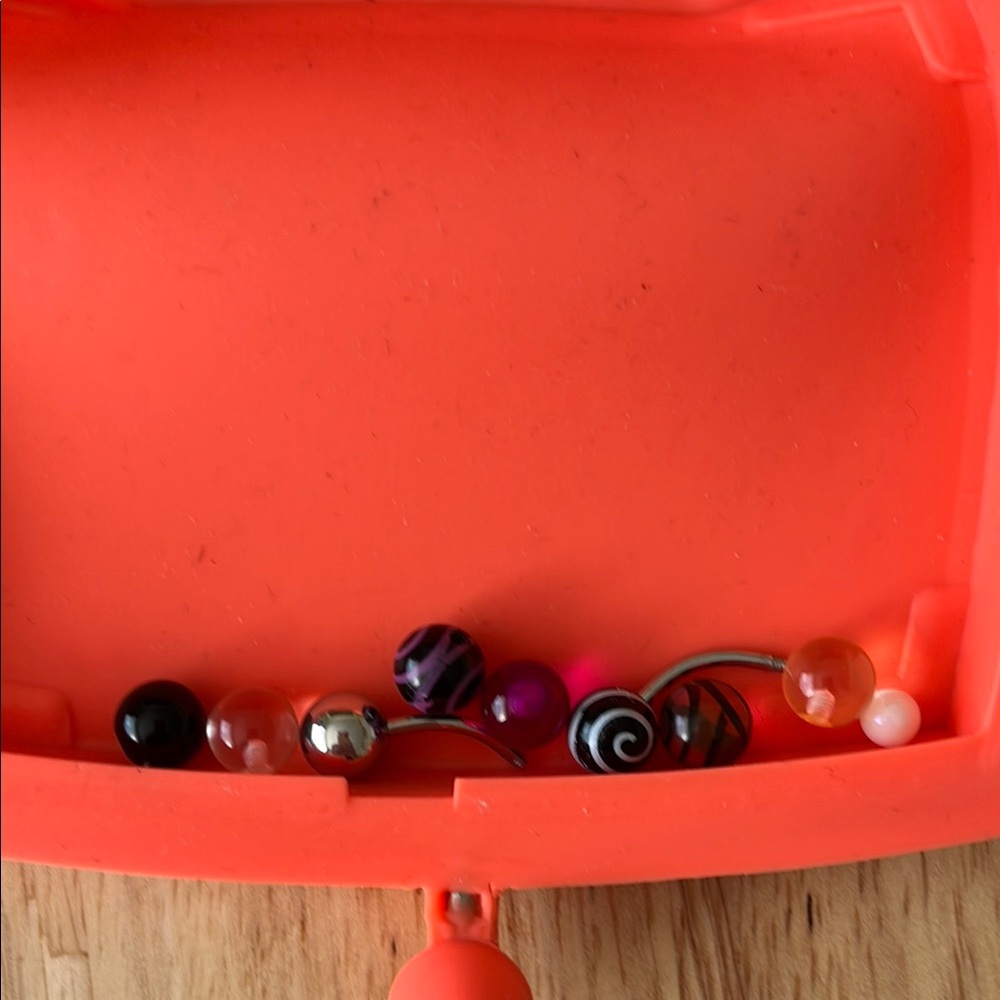 Colorful Belly Button Rings Set - Picture 2 of 2
